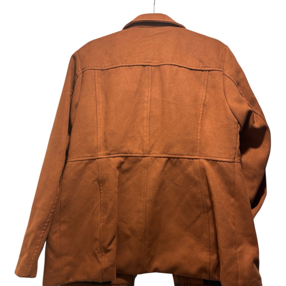 Rampage Women's Rust Trench Coat with Toggle Closures - Picture 3 of 3